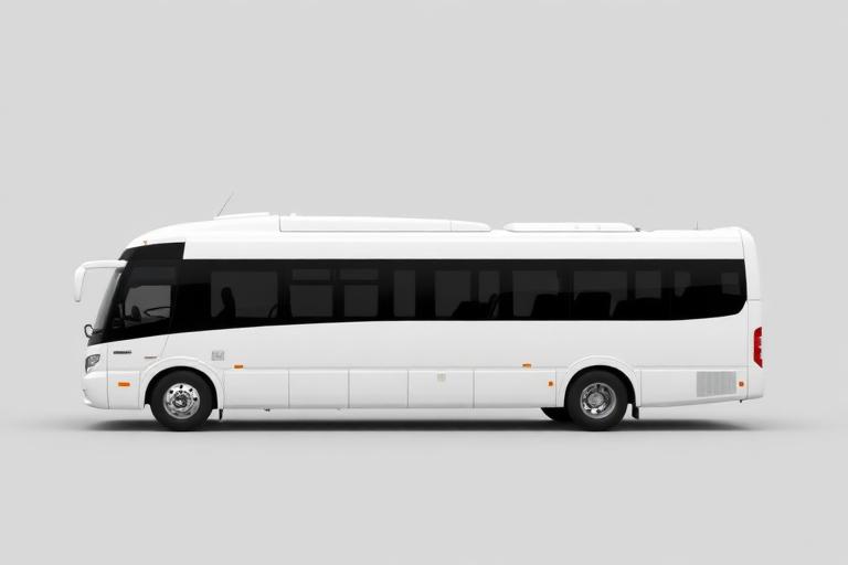 Labour transportation Dubai bus picking up construction workers and factory staff